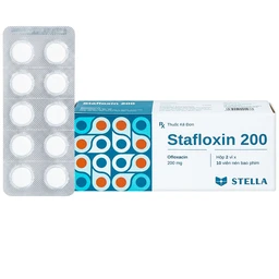 Thuốc Stafloxin 200 Stella điều trị các chứng nhiễm trùng (2 vỉ x 10 viên) 1