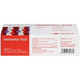 Thuốc Stefamlor 5mg/10mg Stella điều trị các biến cố tim mạch ở bệnh nhân tăng huyết áp có kèm theo rối loạn lipid máu (3 vỉ x 10 viên) 4