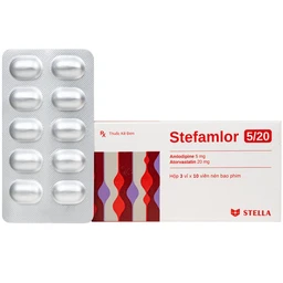 Thuốc Stefamlor 5mg/20mg Stella điều trị các biến cố tim mạch ở bệnh nhân tăng huyết áp có kèm theo rối loạn lipid máu (3 vỉ x 10 viên) 1