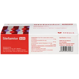 Thuốc Stefamlor 5mg/20mg Stella điều trị các biến cố tim mạch ở bệnh nhân tăng huyết áp có kèm theo rối loạn lipid máu (3 vỉ x 10 viên) 3