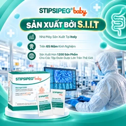 Bột nhuận tràng Stipsipeg Baby Macrogol 3350 (20 gói x 5g) cải thiện tình trạng táo bón cho trẻ từ 6 tháng tuổi 9