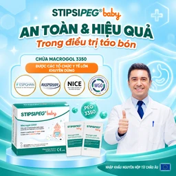 Bột nhuận tràng Stipsipeg Baby Macrogol 3350 (20 gói x 5g) cải thiện tình trạng táo bón cho trẻ từ 6 tháng tuổi 8