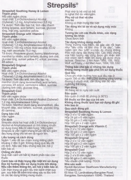 Viên ngậm Strepsils Soothing mật ong & chanh giảm đau họng (2 vỉ x 12 viên)