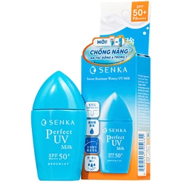 Sữa chống nắng Senka Perfect UV Milk A SPF50+ PA++++ giúp dưỡng ẩm, bảo vệ da cho mặt và toàn thân (40ml) 1