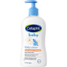 Sữa dưỡng da dành cho bé Cetaphil Baby Daily Lotion with Organic Calendula tinh chất hoa cúc giúp tăng cường dưỡng ẩm, bảo vệ da (400ml) 1