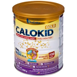 Sữa hỗ trợ tăng cân khoa học và tiêu hóa tốt cho trẻ 1-10 tuổi Calokid Gold Vitadairy (900g)