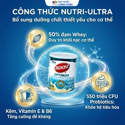 Sữa bổ sung vitamin khoáng chất cho cơ thể Boost Optimum Nestlé (800g) 3