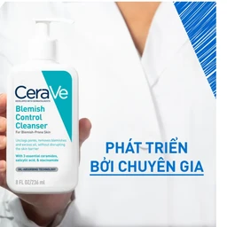 Sữa rửa mặt dành cho da dầu, mụn Cerave Blemish Control Cleanser 236ml
