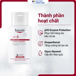 Sữa rửa mặt cho da nhạy cảm Eucerin Ph5 Facial Cleanser Sensitive Skin 100ml