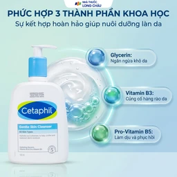 Sữa rửa mặt cho da nhạy cảm Cetaphil Gentle Skin Cleanser 500ml 3