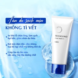 Sữa rửa mặt dưỡng trắng, ngăn ngừa nám Transino Clear Wash EX 100g