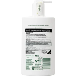 Sữa rửa mặt Simple phục hồi dịu da Repair (240ml) 2