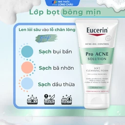 Sữa rửa mặt tạo bọt dịu nhẹ Eucerin Acne-Oil Control Pro Acne-Solution kiểm soát dầu, ngăn ngừa mụn (50g)