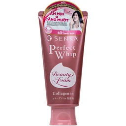 Sữa rửa mặt tạo bọt Senka Perfect Whip Collagen In FA làm sạch, săn chắc và dưỡng ẩm da (120g) 1