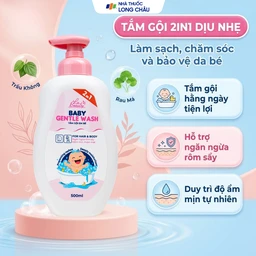 Sữa tắm gội em bé Gentle Wash 500ml La Beauty giảm và ngăn ngừa rôm sảy, hăm da 2