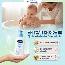 Sữa tắm gội em bé Cetaphil Baby Gentle Wash and Shampoo dịu nhẹ (400ml) 5