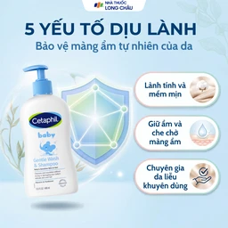 Sữa tắm gội em bé Cetaphil Baby Gentle Wash and Shampoo dịu nhẹ (400ml) 4