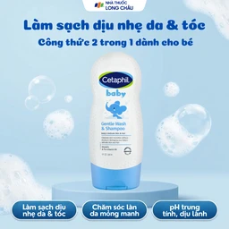 Sữa tắm gội em bé Cetaphil Baby Gentle Wash and Shampoo Hair and Body làm dịu da, không gây kích ứng (230ml) 2