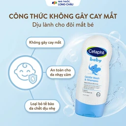 Sữa tắm gội em bé Cetaphil Baby Gentle Wash and Shampoo Hair and Body làm dịu da, không gây kích ứng (230ml) 4
