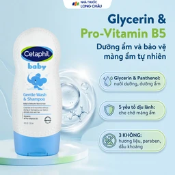 Sữa tắm gội em bé Cetaphil Baby Gentle Wash and Shampoo Hair and Body làm dịu da, không gây kích ứng (230ml) 3