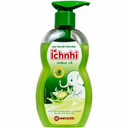 Sữa tắm gội thảo mộc Ích Nhi hương lá giúp làm sạch da, hỗ trợ giảm rôm sảy (200g) 2