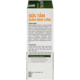 Sữa tắm Neo Acness giảm mụn lưng tinh chất tràm trà (250ml) 4