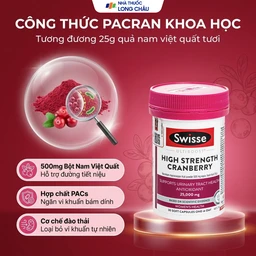 Viên uống hỗ trợ sức khỏe đường tiết niệu High Strength Cranberry Swisse (30 viên) 3