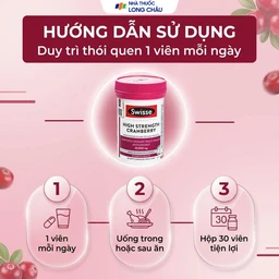 Viên uống hỗ trợ sức khỏe đường tiết niệu High Strength Cranberry Swisse (30 viên) 5