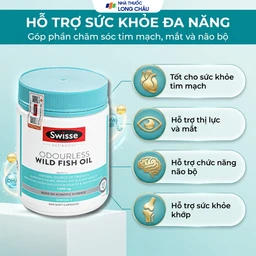 Viên uống tốt cho tim mạch, mắt, não Odourless Wild Fish Oil Swisse (400 viên) 4