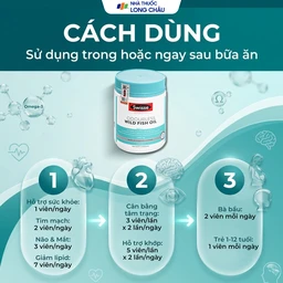 Viên uống tốt cho tim mạch, mắt, não Odourless Wild Fish Oil Swisse (400 viên) 5