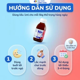 Siro hỗ trợ tăng cường sức đề kháng ở trẻ Syrup Kan (120ml) 5
