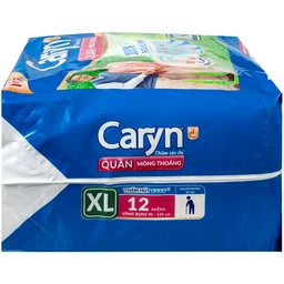 Tã quần Caryn mỏng thoáng cho người lớn size XL - Gói 12 miếng (vòng bụng 90 - 125 cm) 3