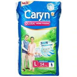 Tã quần người lớn Caryn mỏng thoáng size L14 vòng bụng 75 x 100cm (14 miếng) 2