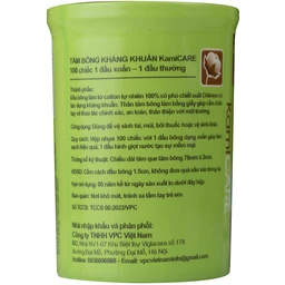 Tăm bông KamiCare vệ sinh tai, mũi, vết thương (Hộp 100 que) 2