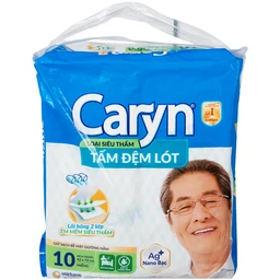 Tấm đệm lót người lớn Caryn siêu thấm size L10 - 42 x 72cm (10 miếng) 1
