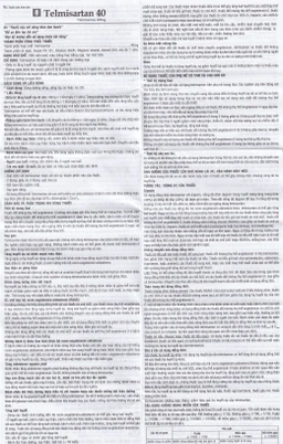 Thuốc Telmisartan 40 TV.Pharm điều trị tăng huyết áp (3 vỉ x 10 viên)