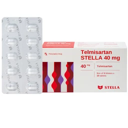 Thuốc Telmisartan Stella 40mg điều trị tăng huyết áp, phòng ngừa tim mạch (3 vỉ x 10 viên) 