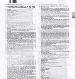 Thuốc Telmisartan Stella 40mg điều trị tăng huyết áp, phòng ngừa tim mạch (3 vỉ x 10 viên) 