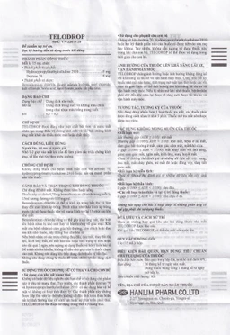 Thuốc nhỏ mắt Telodrop Hanlim điều trị chứng khô mắt (15ml)