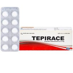 Thuốc Tepirace Davipharm điều trị tăng huyết áp (3 vỉ x 10 viên) 1