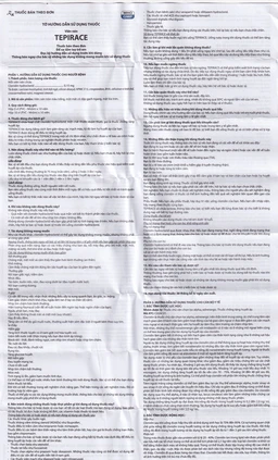 Thuốc Tepirace Davipharm điều trị tăng huyết áp (3 vỉ x 10 viên)