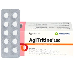 Thuốc Agitritine 100mg Agimexpharm điều trị triệu chứng rối loạn ống tiêu hóa, đường mật, ruột kích thích (6 vỉ x 10 viên)