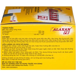 Thuốc Alaxan FR United giảm đau nhanh các cơn đau đầu, đau cơ xương khớp, đau răng và hạ sốt (10 vỉ x 10 viên) 3