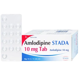 Thuốc Amlodipine Stada 10mg Tab điều trị tăng huyết áp, đau thắt ngực (10 vỉ x 14 viên) 1