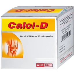 Thuốc Calci-D Usa-nic phòng ngừa và điều trị tình trạng thiếu hụt canxi và vitamin D (10 vỉ x 10 viên) 2