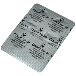Thuốc Cravit Tab 500mg Daiichi-Sankyo điều trị nhiễm khuẩn nhẹ, trung bình và nghiêm trọng do các chủng nhạy của các vi sinh vật (1 vỉ x 5 viên) 6