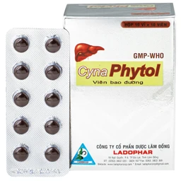 Thuốc Cynaphytol Ladophar Giải độc gan, thông mật, lợi tiểu, nhuận tràng (10 vỉ x 10 viên) 1
