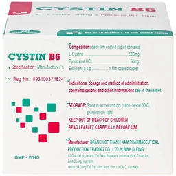 Thuốc Cystin B6 TNP điều trị các bệnh lý liên quan đến tóc và loạn dưỡng móng ( 10 vỉ x 10 viên) 3