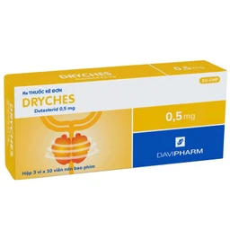 Thuốc Dryches Davipharm điều trị tăng sản tuyến tiền liệt lành tính (3 vỉ x 10 viên) 1