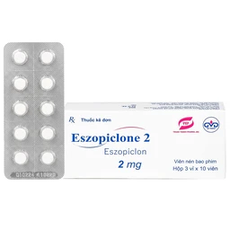 Thuốc Eszopiclone 2mg Minh Dân điều trị chứng mất ngủ (3 vỉ x 10 viên)